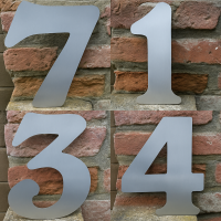 Hausnummer Edelstahl