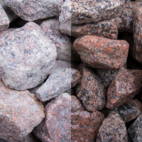 Granit rot Gabionensteine 45/125mm